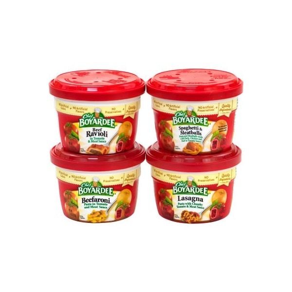 Green Rabbit Holdings CHEF BOYARDEE Microwavable Bowls Variety Pack, 7.5 oz, 12 Count 22000759 - main